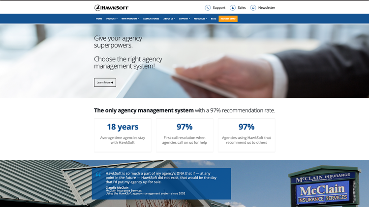 HawkSoft small and mid-sized brokerages solution