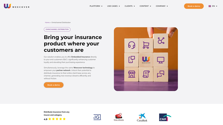 Weecover the insurance platform for omnichannel distribution and boost embedded insurance sales