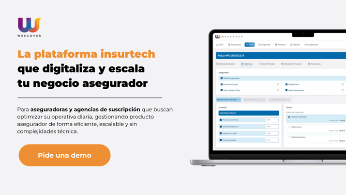 weecover plataforma core asegurador para aseguradoras y mgas