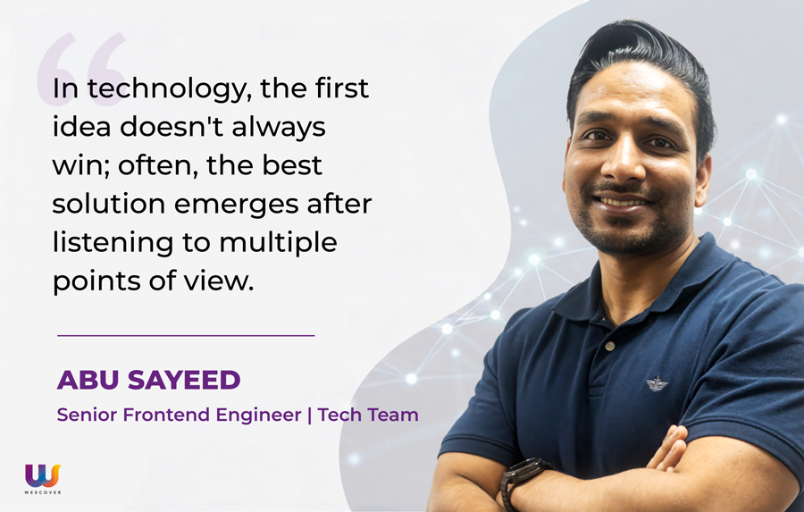 abu sayeed equipo team senior frontend weecover