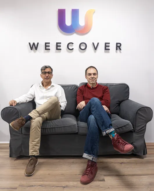 Jordi Pagès i Rafael Gallardo, cofundadors de Weecover