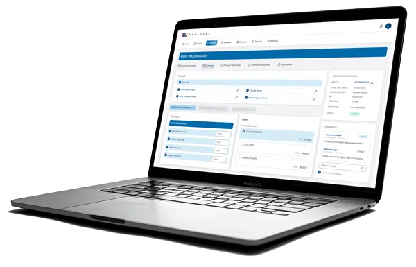 plateforme de gestion d'assurance weecover