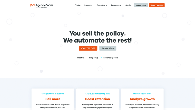 agencyzoom vertafore crm insurance weecover